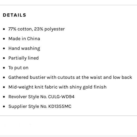 NWT Cult Gaia SERITA DRESS Large Revolve - Picture 15 of 16